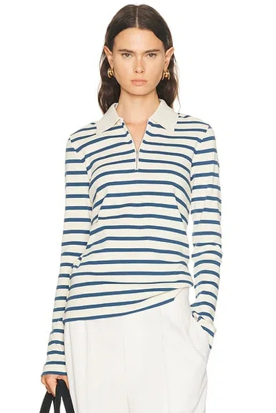 Jil Sander Long Sleeve Polo Top In Multi