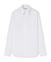 Jil Sander Long-sleeve Poplin Shirt In White