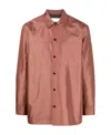 Jil Sander Long-sleeve Satin Shirt In Red