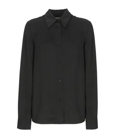 Jil Sander Long Sleeve Shirt In Black