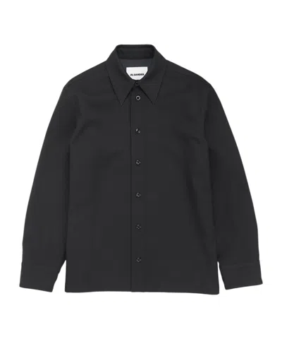 Jil Sander Long Sleeve Shirt In Black