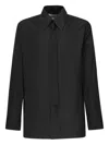 Jil Sander Tailored Long Sleeves Point Collar Shirt In Black