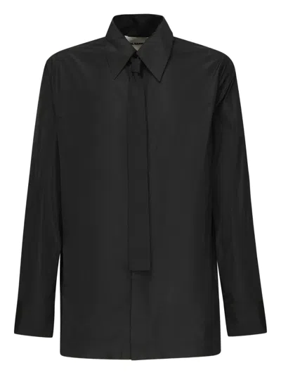 Jil Sander Long-sleeve Shirt In Black