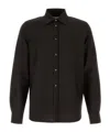 Jil Sander Brown Regular Solid Shirt In Black