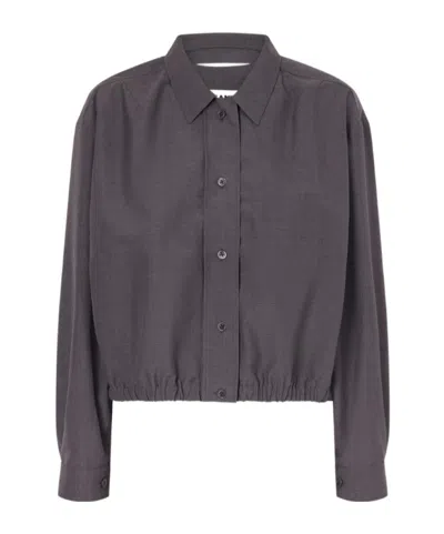 Jil Sander Long Sleeve Shirt In Blue
