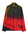 Jil Sander Casual Gradient Long Sleeve Shirt With Buttoned Cuffs In Red