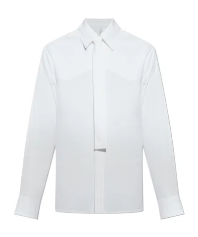 JIL SANDER JIL SANDER TIE-DETAILED POPLIN SHIRT