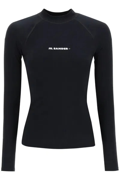 Jil Sander Long Sleeve Surf Top In Black
