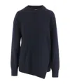 Jil Sander Asymmetrical Wool-blend Sweater