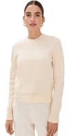 Jil Sander Long-sleeve Boiled Wool Sweater In Natural