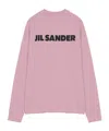 Jil Sander Long Sleeve Sweatshirt In Pink