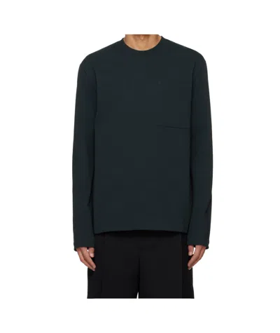 Jil Sander Long Sleeve T-shirt In Black