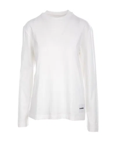 Jil Sander Long-sleeve Top Tripack In White