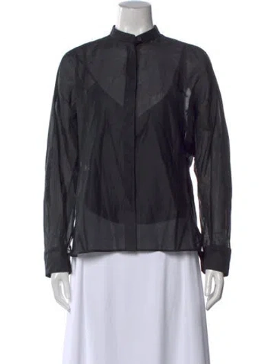 Pre-owned Jil Sander Long Sleeve Top W/ Tags In Black