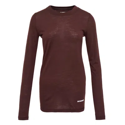 Jil Sander Long Sleeve T-shirt In Red
