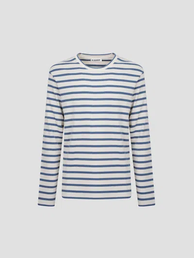 Jil Sander Long Sleeve Classic T-shirt In Multi
