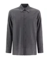Jil Sander Long-sleeve Wool Shirt In Black
