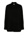Jil Sander Long-sleeve Cotton Shirt In Black