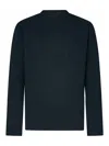 Jil Sander Navy Logo Flag Long Sleeve T-shirt In Blue