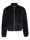 Jil Sander Long-sleeved Bomber Jacket In Black