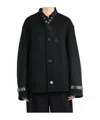 Jil Sander Belt-detail Wool Jacket In Black