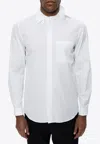 Jil Sander Concealed-front Fastening Poplin Shirt In White