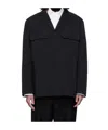 Jil Sander Wool Shirt In Black