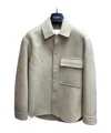 Jil Sander Long-sleeved Casual Jacket In Gray