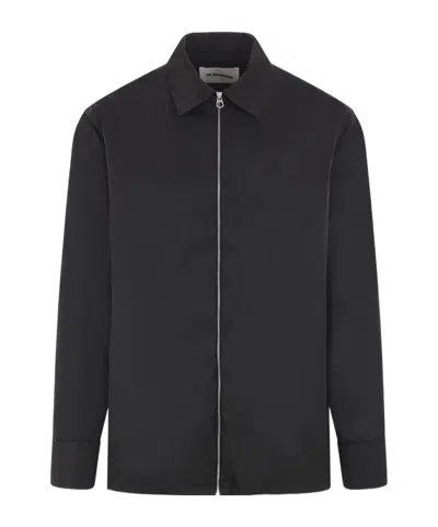 Jil Sander Long-sleeved Casual Jacket In Green