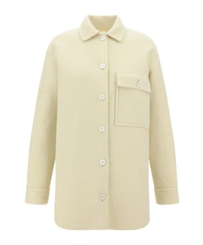 JIL SANDER JIL SANDER LOGO JACQUARD SHIRT JACKET