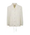 Jil Sander Long-sleeved Casual Jacket In White
