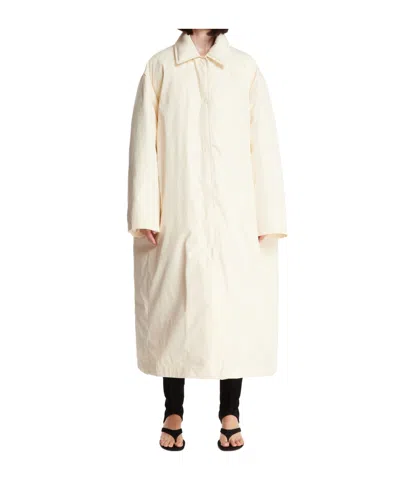 Jil Sander Long-sleeved Cotton Jacket In Neutral
