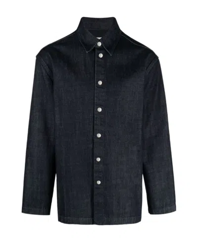 Jil Sander W Denim Shirt 01 Regular Fit Overshirt In Blue