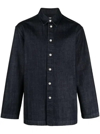 Jil Sander W Denim Shirt 01 Regular Fit Overshirt In Blue