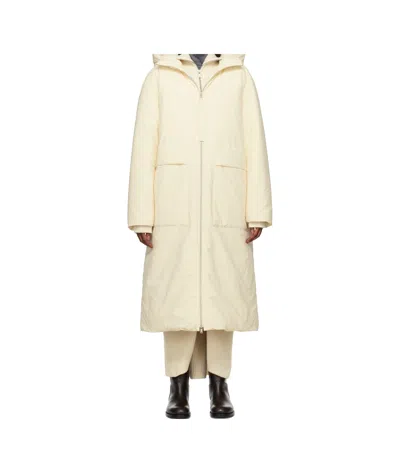 Jil Sander Off-white 156 Down Coat In 279 Dune