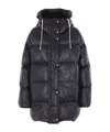 Jil Sander Long-sleeved Down Jacket In Black