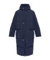 Jil Sander Long-sleeved Down Jacket In Blue