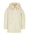 Jil Sander White Oversize Down Jacket In White