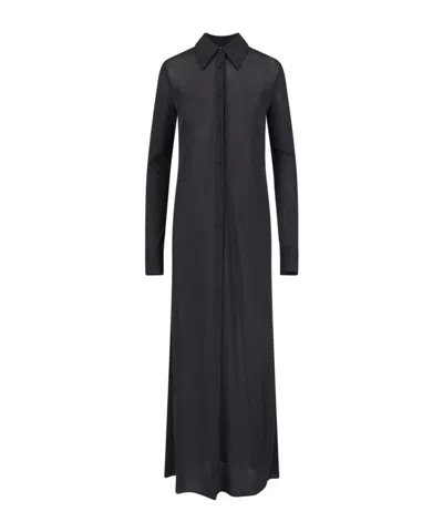 JIL SANDER JIL SANDER BUTTON UP MAXI CHEMISIER DRESS