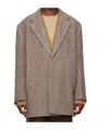 Jil Sander Long-sleeved Giacca Jacket In Gray