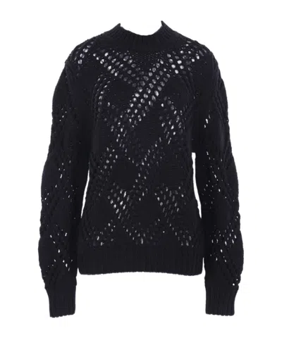 JIL SANDER LONG-SLEEVED HOLLOW SWEATER