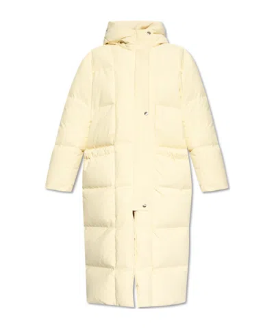 Jil Sander Beige Quilted Down Jacket