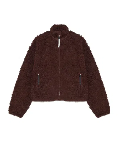Jil Sander Long-sleeved Jacket In Brown