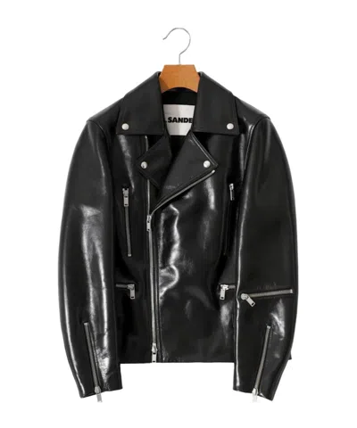 Jil Sander Long-sleeved Jacket In Black