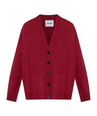 Jil Sander Long-sleeved Knitted Cardigan
