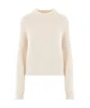 Jil Sander Knitwear In Beige Wool In White