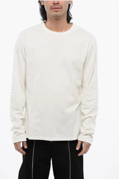 Jil Sander Long Sleeved Looking For Miracles T-shirt In White