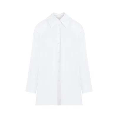 Jil Sander Long Sleeved Oversized Shirt In White