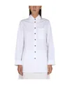 Jil Sander Long-sleeved Patch Pocket Shirt In White