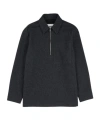 Jil Sander Long-sleeved Polo Shirt In Black